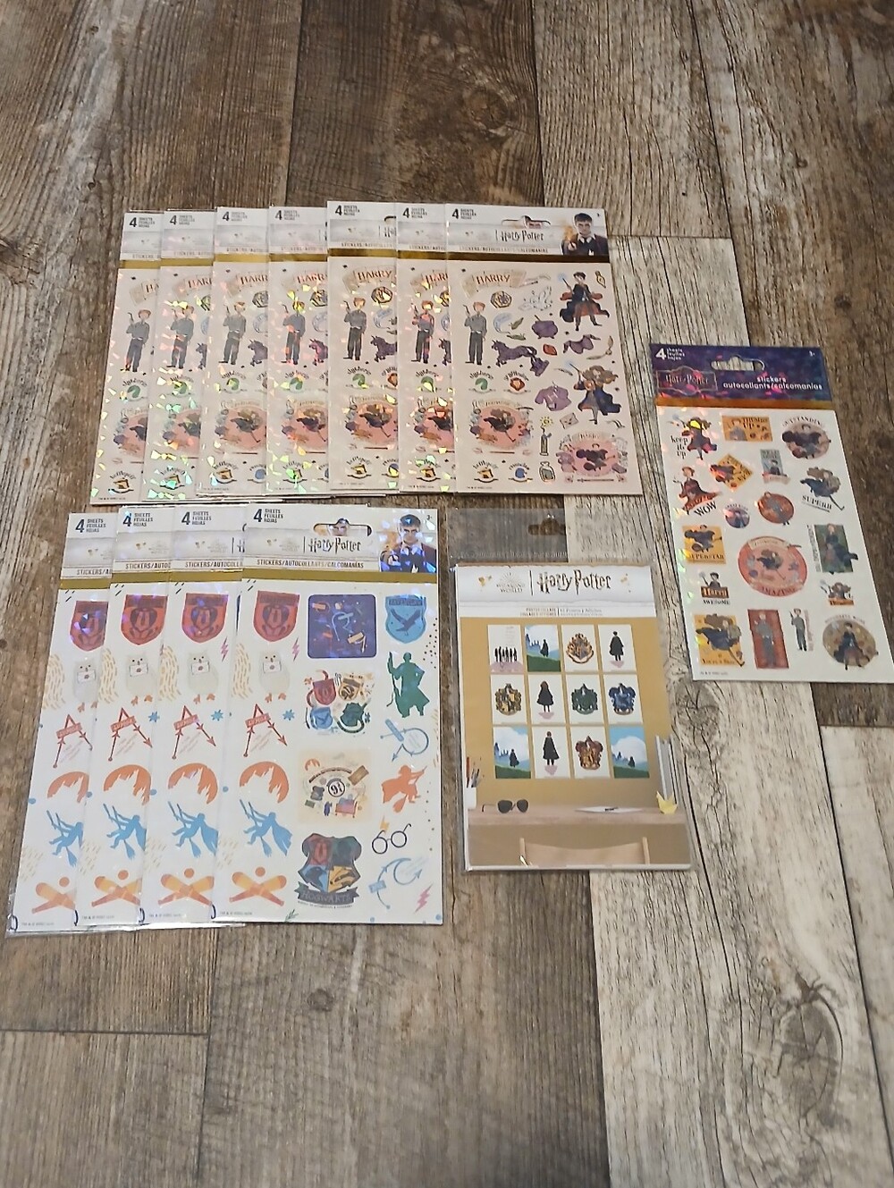 Harry Potter House Crest Poster Set & Stickers